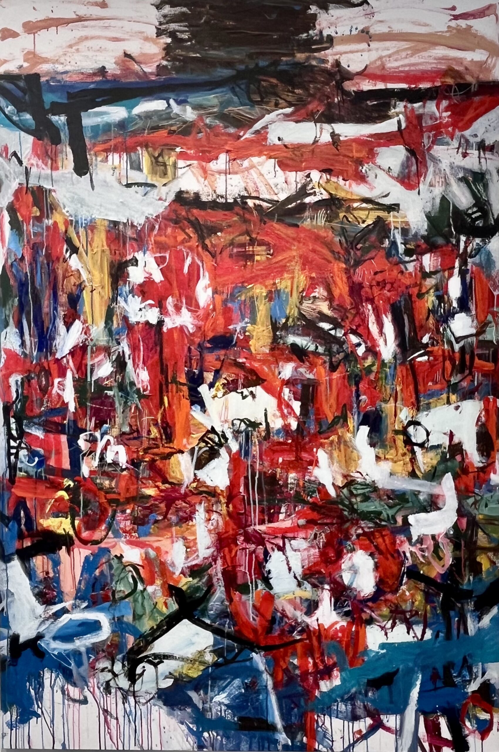 Ocean of Thoughts — abstract painting by Nupur Jha