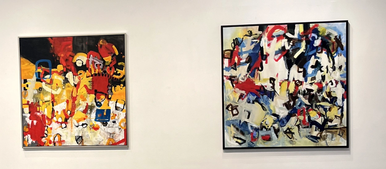 Red Phase — abstract painting by Nupur Jha