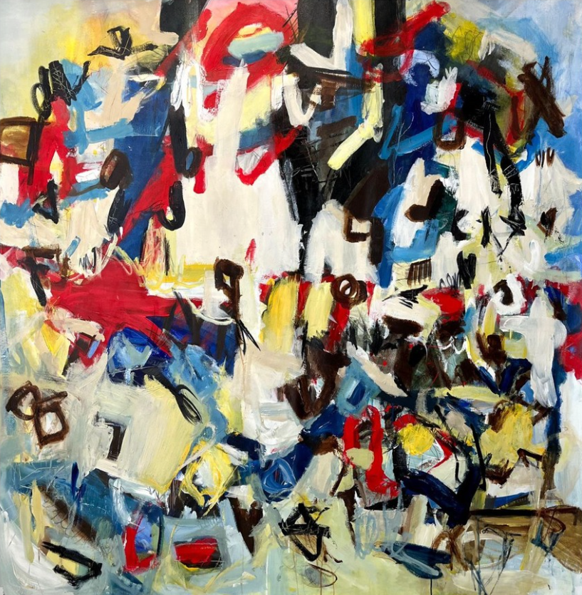 Beneath the flame, 140 x 140 cm · Acrylic on Canvas