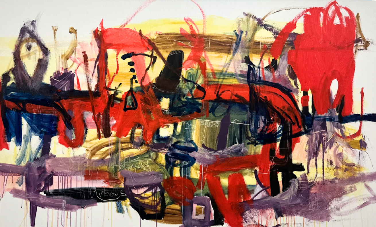 Cross the Red painting