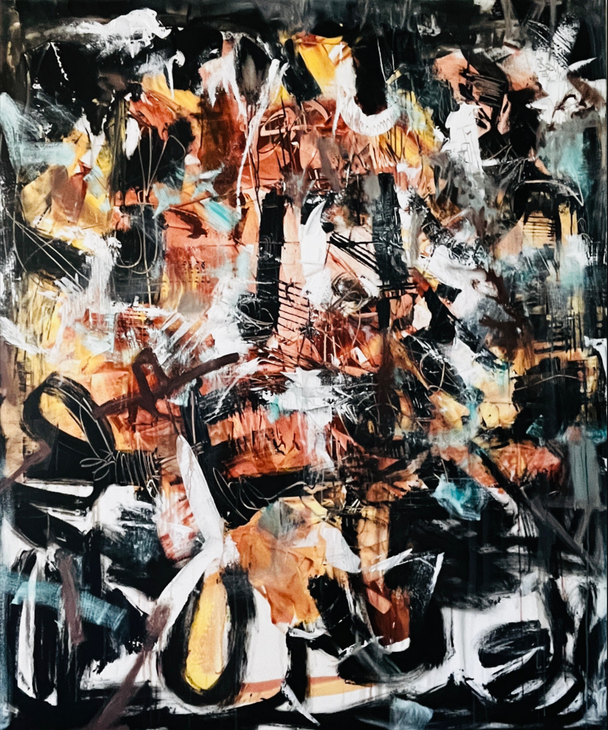 Fire of Imagination, 180 x 150 cm · 2024 · Acrylic on Canvas