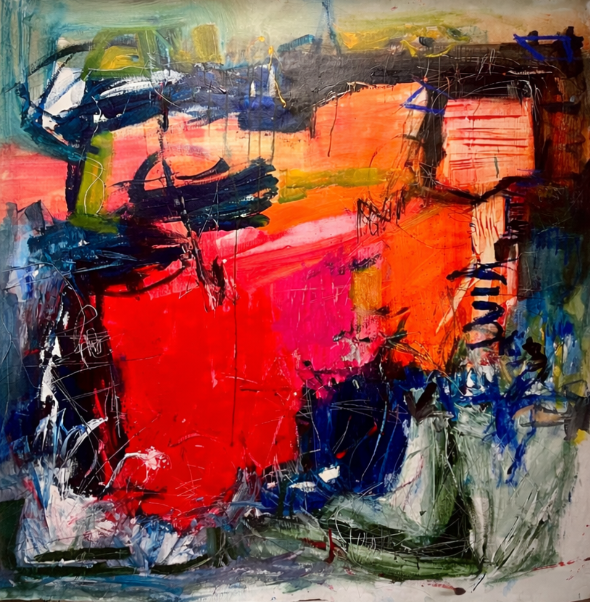 Return to Red, 198 x 150 cm · 2025 · Acrylic on Canvas