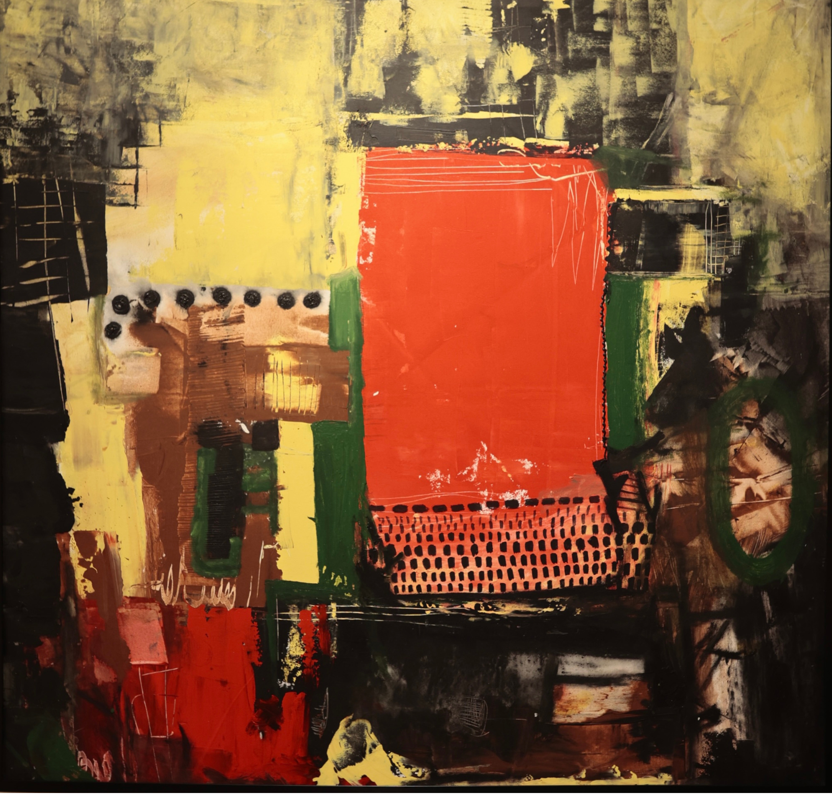 The Red Door, 182 x 182 cm · 2023 · Acrylic on Canvas