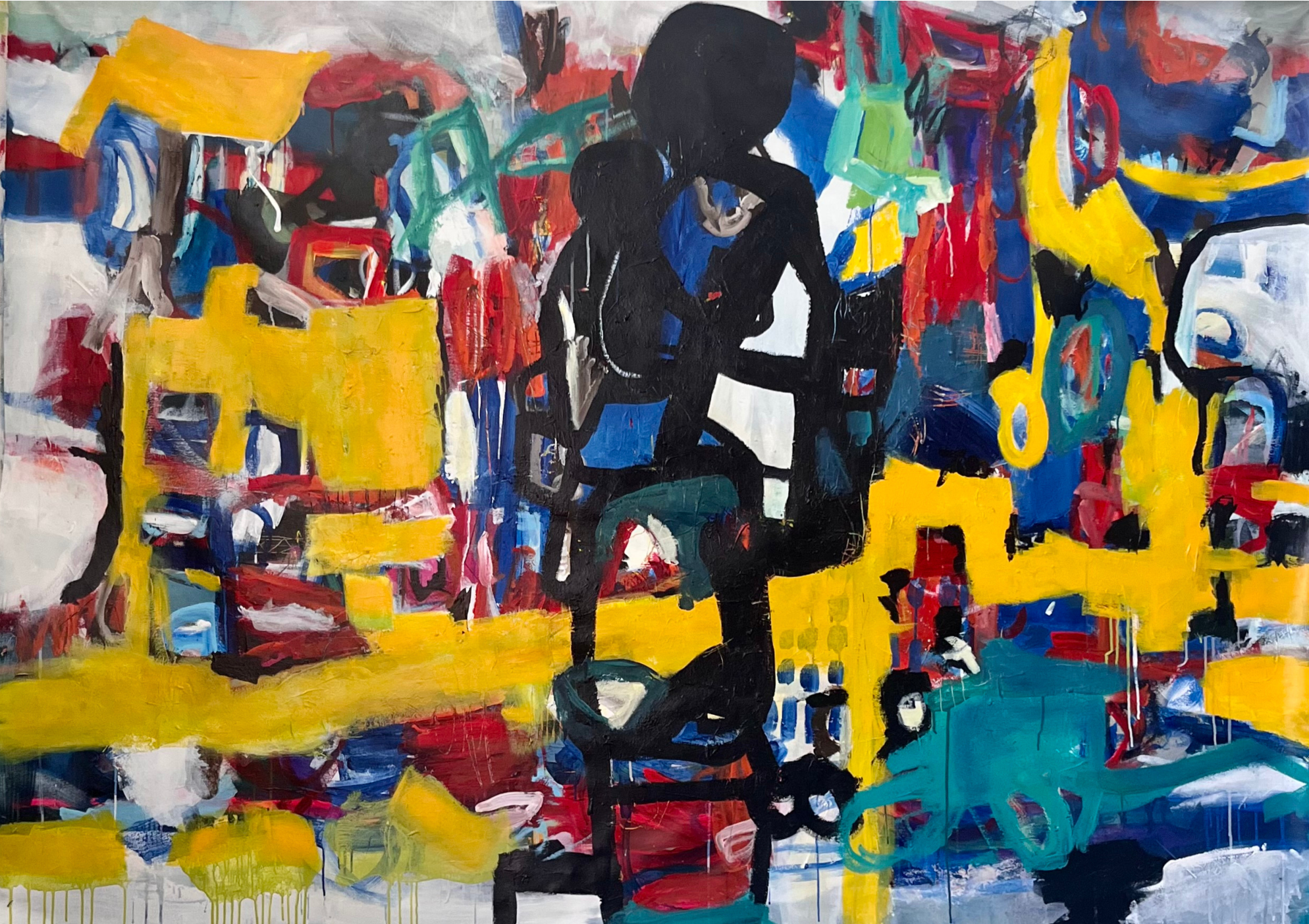 When They Met, 180 x 150 cm · Acrylic on Canvas